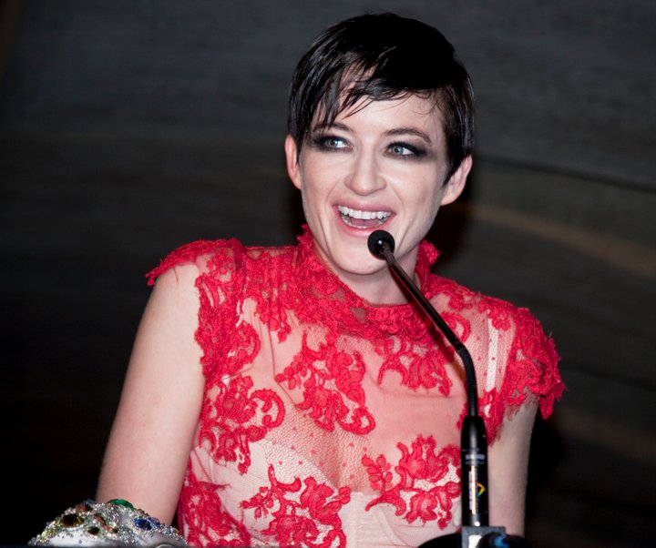 The gorgeous Megan Washington wearing Alex Perry. Photography by Lara Antonelli.