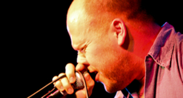 Matt Caughthran, lead singer of The Bronx.