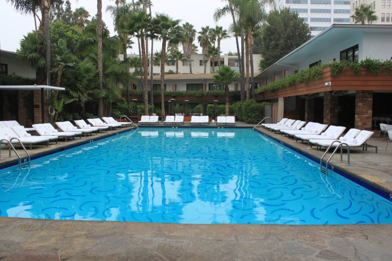 Hotel Roosevelt mosaic pool and Cabana suites. 